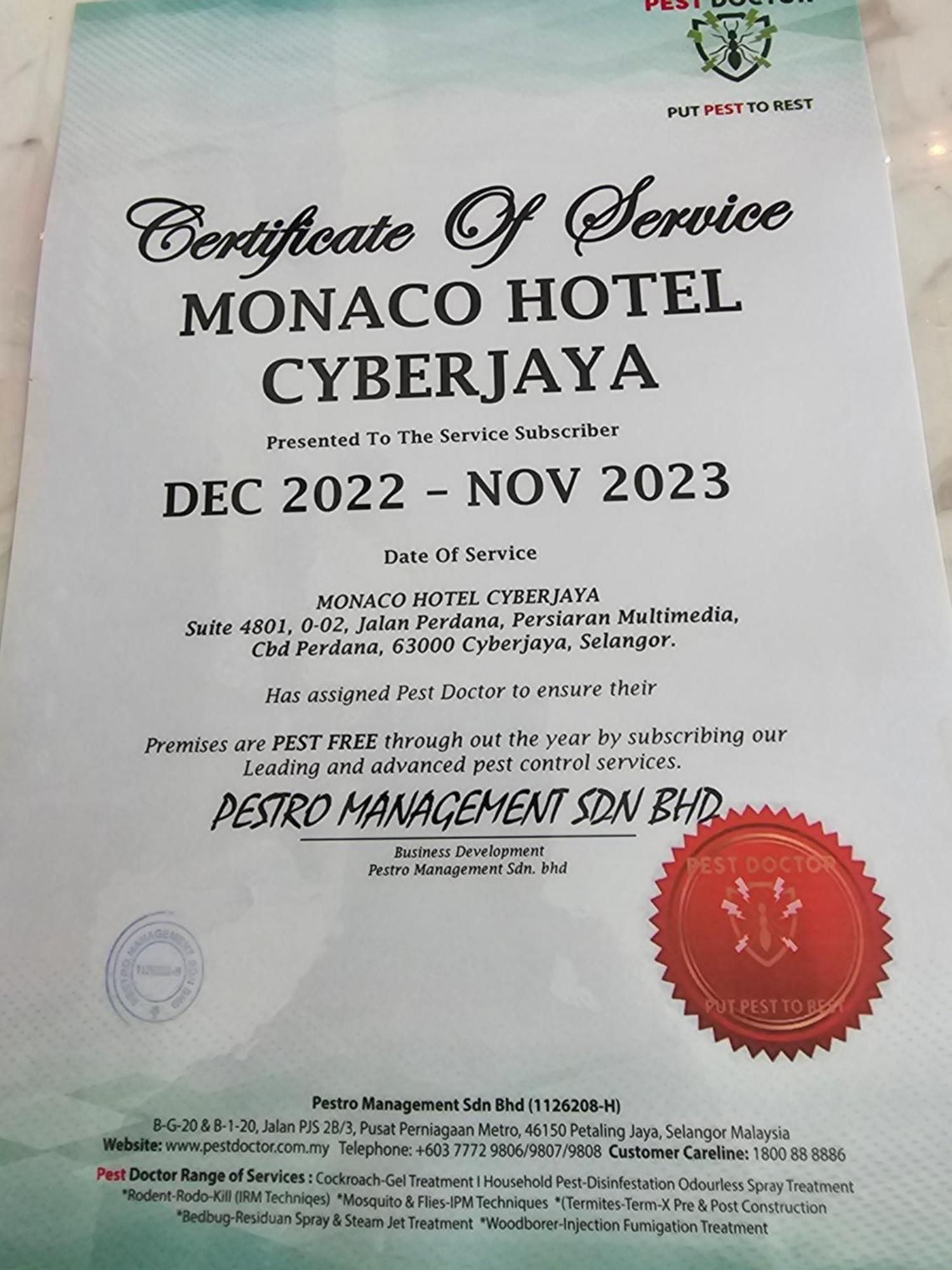 Monaco Hotel Cyberjaya Extérieur photo